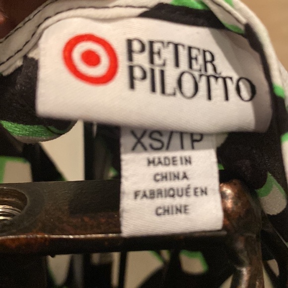 Peter Pilotto for target black, white, green, and grey sleeveless blouse - Picture 4 of 5